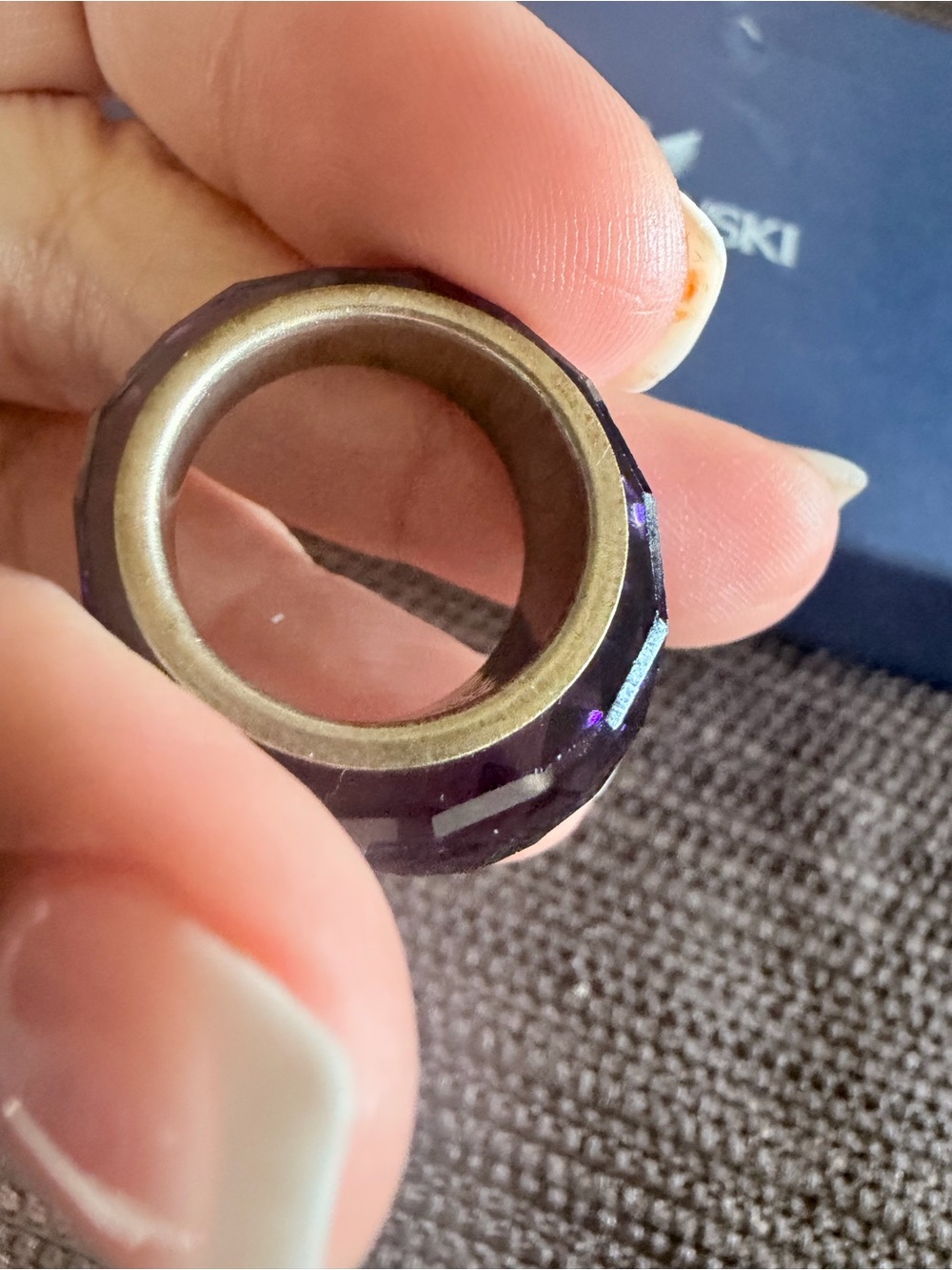 Swarovski Purple Nirvana Petite Ring - Picture 8 of 10